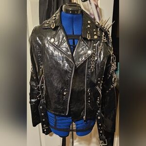 Black Studded Women's Jacket